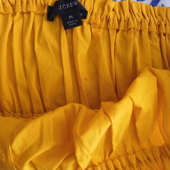 J. Crew Gold Ruched Ruffled Camisole - Picture 2 of 2